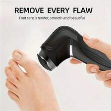 10 In 1 Electric Foot Grinder Callus Remover Professional Pedicure Machine Rechargeable Foot File Heel Dead Skin Scrubber With 3 Heads 1500mAh - Black - View 6