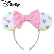 Disney Soft Macaron Color Hair Accessory Mini Colorful 3D Head Design Matte Finish Travel Photo Headband - Multicolor - View 8