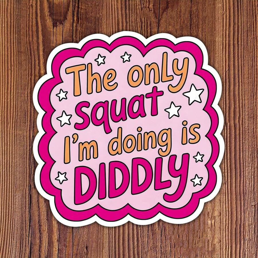 3Inch 1PC Premium Sparkle Sticker Spreading Relatable Sarcasm On Cups ...