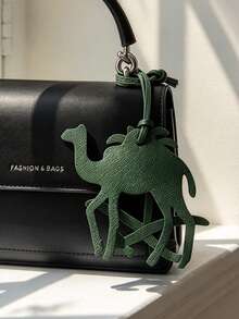 1PC Saudi Arabia, Date Palm Tree, Coconut Tree, Camel, Animal Pendant, Backpack Decoration, Shoulder Bag Charm, Car Accessory, Luggage Accessory, Birthday Gift, Keychain, Pendant - Multicolor - View 2