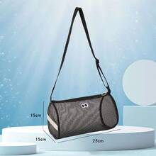 Mesh Cylinder Doll Storage Bag, Breathable Transparent With Shoulder Strap Organizer Bag, Suitable For Baby Blocks, Dolls And Parenting Sundries - Multicolor - View 11