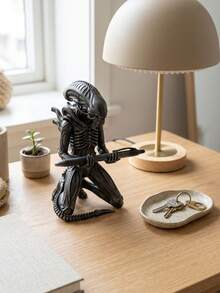 3D Printed Original Oversized Alien Creature Pen Holder, Alien Monster Design, Fountain Pen/Ballpoint Pen/Pencil/Brush Storage, Wide Base Anti-Tip, Office Desk/Bookshelf Large Display, Dual Function As Pen Holder And Decorative Ornament - Extra Large Alien Creature Pen Holder - View 9