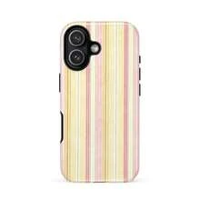 柔軟條紋手機殼，復古美學黃色與粉色極簡藝術風格，相容 iPhone 18 17 16 15 14 13 12 11 Pro Max - 彩色 - 查看 5