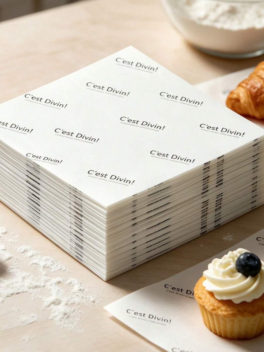 100/200pcs Baking Greaseproof Paper, Butter Sheets, Sandwich Wrapping ...