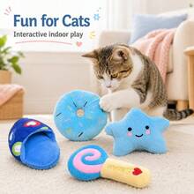 Fruit Pet Plush Squeaky Toy, Interactive Throw Toy, Soft Teething & Boredom Relief Toy For Cats And Dogs, Suitable For Teddy, Small Dogs, Puppies And Kittens - Multicolor - View 10