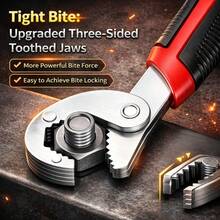 1PC Heavy-Duty Adjustable Multi-Functional Wrench – Large Opening Tool For DIY, Home Repairs, Father's Day Gifts&Gifts For All Occasions & Holidays - A - View 6