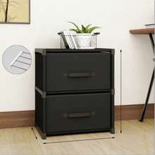 Portable Wardrobe, Closet Storage, Multi-Functional Style For Autumn Home Decor, Medium And Small Size, Cube Storage Cabinet With Drawers, Indoor Storage For Bedroom, Living Room, Study And Office, Holiday Storage, Holiday Gifts, Christmas Presents - Multicolor - View 16