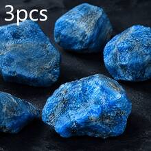 Blue Phosphorite Raw Stone Suitable For Fish Tank, Aquarium, Vase Filler, Jewelry Making, DIY Crafts, Holiday Birthday Gifts - Blue - View 9