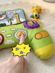 BBSKY 1 buah Boneka Plush Lembut Bergaya Konsol Game untuk Bayi Laki-laki dan Perempuan, Boneka Sensorik Interaktif dengan Buku Lipat, Bunyi Peluit, Mainan Kerincingan, Kertas Berkerut, dan Liontin Jerapah dan Cermin yang Dapat Dilepas, Cocok Sebagai Hadiah untuk Bayi Baru Lahir - MultiWarna - View 8