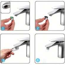 1pc 6-In-1 Faucet Aerator Wrench, Multi-Size Front M16 M20 M24/Back M18 M22 M28 Sink Faucet Filter Removal Tool, Metal Wrench For Bathroom Kitchen Faucet Nozzle Replacement - Classic - View 6