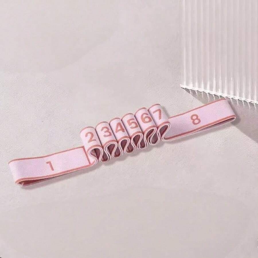 8-Grid Yoga Resistance Band - Yoga Digital Pull Band For Back ...