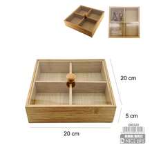 Divided Storage Organiser With Clear Acrylic Lid And Knob, Three Styles Available For Jewellery, Hair Accessories And Dressing Tables - View 8