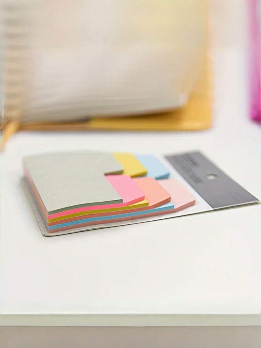 6 Colors Index Sticky Notes, 3 Sizes Tabs Page Markers Dividers, 90 Sheets Self-Adhesive Classification Label Stickers, Self-Stick Page Dividers For Journal Notebook, Office School Supplies - A - View 1
