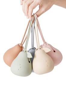 Pear Shape Portable Silicone Storage Box Pacifier And Stroller Storage Hanging Bag - 1pcs - View 3