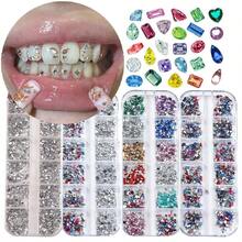 25Pcs/Set Creative Personalized Butterfly Tooth Decor Set, Cute Y2K Tooth Accessories For Women Daily, Party (Glue Not Included, With Box) - 25PC Multi-color Set - View 1