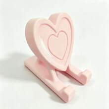 1pc Heart-Shaped Phone Stand, Creative Desktop Phone And Tablet Holder, Romantic Heart-Shaped Desktop Ornament, Suitable For Desk, Office, Bedroom And Home Decor, Valentine's Day Gift - A - View 8