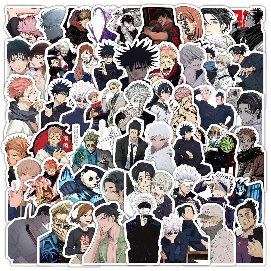 Hasbro 100pcs Hot-Selling Jujutsu Kaisen Anime Character Stickers ...
