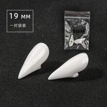 1 Pair Vampire Fangs Fake Teeth Set, 13mm/15mm/17mm/19mm White Resin Vampire Dentures, Random Style, Halloween Cosplay Costume Props For Masquerade Party, Zombie Devil Dress Up Accessories(Without Gutar) - Multicolor - View 7