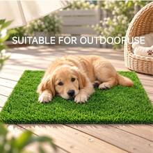 Washable Artificial Grass Pet Sleeping Mat, Durable Cat & Dog Bed, Indoor & Outdoor Dual-Use Soft Cushion For Small To Medium Pets - Green - View 7