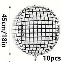 Disco圓形4D箔氣球,每包30/20/10/5/2個裝,適用於畢業派對、婚禮派對、聖誕派對、生日派對和父親節派對 - 多色 - 查看 13