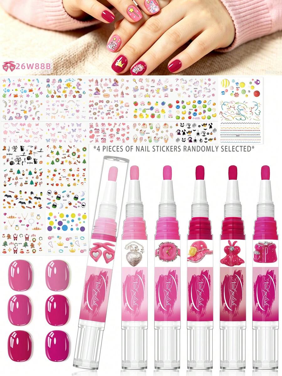 Esmalte de Unhas à Base de Água, Descascável, Sem Cozimento para ...