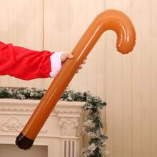 4pcs PVC Inflatable Christmas Antlers, Creative Inflatable Christmas Candy Cane, Christmas Party Props, Holiday Party Decoration Accessories (Random Color) - Multicolor - View 7