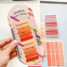 3 Styles Combo 1 Set Ultra-Thin Index Tabs Labels 660pcs PET Semi-Transparent Red Series Sticky Notes Marker Tabs For Student Textbooks Reading Books Note-Taking Back To School Supplies School Supplies - one-size - View 3
