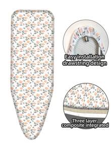 Vỏ bọc bàn là, vải cotton dày chịu nhiệt, không phai màu, composite 3 lớp, thiết kế dây rút, vỏ thay thế cho bàn là gia đình - (Vải composite chịu nhiệt ba lớp) Hoa nở rộ - Xem 17