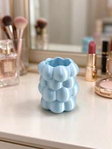 Bubble Cloud Makeup Brush Holder, Cute 3D Printed Cosmetic Storage Cup, Decorative Vanity Organizer Box, Suitable For Lipstick And Eyebrow Pencil, Aesthetic Desktop Decor Gift - Multicolor - View 14