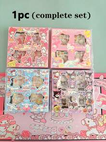 Bộ nhãn dán hoạt hình Sanrio dễ thương 1/4 hộp, nhãn dán tự dính chống nước, họa tiết tươi mới đáng yêu, trang trí DIY cho sổ kế hoạch, bình nước, sổ tay, hành lý, vật liệu thủ công nữ tính, trang trí hàng ngày cho học sinh, quà tặng ngày lễ - Nhiều màu - Xem 13
