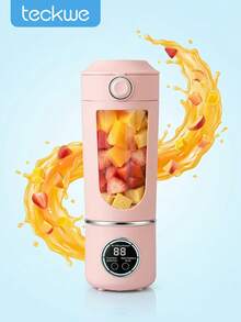 Teckwe Portable Blender, 700ml Small Blender Smoothie, Mini Stand Mixer With 12 Stainless Steel Blades And Digital Display, Rechargeable Shakes And Smoothie Maker For Travel, Fitness, Kitchen, 1500mAh - Multicolor - View 1
