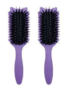 Hair brushes-EU+UK 2035brushes Curly Hair Comb - Anti-Static Nylon Bristles, Suitable For Curly Hair, Smooths And Defines Natural Curls, Reduces Frizz And Split Ends, Unisex - Multicolor - View 40
