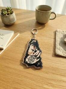 1pc/4pcs Mixed Anime Irregular Cut Acrylic Keychain, Cool Manga Style Character Bag Charm, Lightweight Backpack Key Pendant, Suitable For Anime Fans, Anime Lovers Collection And Gifts Version 2 - Multicolor - View 10