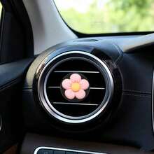 3pcs Sweet Girl Style Bow & Flower Car Air Vent Decor Clips, Women's Car Interior Decoration Accessories - A - View 5