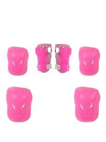 7pcs Knee, Elbow, Wrist Guards Set, Suitable For Roller Skating, Cycling, Skateboarding, Inline Skating, Scooter Riding, BMX And Other Outdoor Sports Activities, Elbow Pads, Wrist Guards, Protective Gear, BMX, Cycling, Skateboard/Skateboard Protection Pads Set With 6 Elbow, Knee, Wrist Guards - Multicolor - View 15
