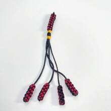 Handmade Woven Color Block Prayer Beads With Tassel, Handmade Woven Diamond Knot Accessories, Ramadan Prayer Beads DIY Decorative Rope, Multiple Colors Available - Multicolor - View 13