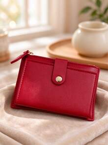 Multifunctional Card Holder Zipper Coin Purse Short Wallet Bank Card ID Storage Bag Women's Card Holder, Card Holder Wallet Integrated, Multi-Slot Card Holder, Zipper Coin Purse, ID Card Holder, Bank Card Holder, Portable Card Holder, Mini Card Holder, Small Card Holder, Card Storage Bag - Multicolor - View 11
