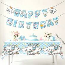Hasbro Taplak Meja Sekali Pakai Sanrio Cinnamoroll, Hiasan Gantung - Cantik, Tahan Lama, Cocok untuk Semua Musim, Dekorasi Sempurna untuk Pesta, Ulang Tahun, dan Acara Kumpul-kumpul Liburan - A - View 3