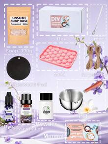 Bộ 17 khuôn 3D hình nho, 300g phôi xà phòng trong suốt kèm đầy đủ dụng cụ thủ công, dây thừng đay và phụ kiện tạo hình hoa, tinh dầu thơm và màu, dùng làm xà phòng thủ công DIY, nến, cho người mới bắt đầu, làm quà tặng và trang trí nhà cửa - Xà phòng-01 - Xem 3