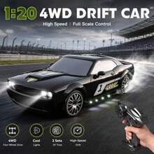 1:20 Scale 4WD RC Drift Car 2.4G High Speed Remote Control Racing ...