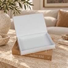 2Pcs Coffee Table Decorative Books With Storage, Stylish Openable Faux Book Box For Living Room Table Centerpiece, Side Table Styling, Bookshelf Display And Modern Home Accessories - Brown-beige - View 2