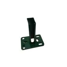 Foot plate post adapter fence base plate dowel plate screw - on foot green 6005- - Verschiedenfarbig - Übersicht 2