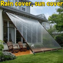 Outdoor Patio Rain Cover, Transparent Tarp, Sun Shade Sail, Garden Backyard Waterproof Fabric, Coverable, Transparent Polyethylene Material, Suitable For Gazebo And Outdoor Use - B - View 10