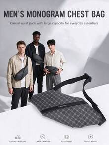 BEIQIANDAI Upgraded Men's Waist Bag, Small Size Large Capacity, Can Hold Phone, Wallet And Personal Items, Perfect Gift Choice - Black - View 11