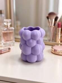 Bubble Cloud Makeup Brush Holder, Cute 3D Printed Cosmetic Storage Cup, Decorative Vanity Organizer Box, Suitable For Lipstick And Eyebrow Pencil, Aesthetic Desktop Decor Gift - Multicolor - View 11