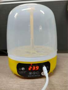 Home Digital Incubator, Can Hatch 4 Eggs, Automatic Egg Turning, Temperature And Humidity Control, Suitable For Hatching Chicken, Duck, Bird And Turtle Eggs, USB Powered - Yellow - View 13
