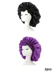 1pc Luxury Satin Sleep Bonnet With Adjustable Bow, Lightweight Hair Protection Cap, Suitable For Curly/Braided/Natural Hair, Multiple Colors Available, Essential For Nighttime Hair Care, Soft And Comfortable, Perfect For Beauty And Travel - View 23