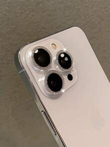 3件組相機鏡頭保護膜，相容 iPhone，附亮面金屬鑽石環與 9H 硬度防刮膜，時尚配件，易於使用的保護殼，相容 iPhone 18/18 Pro/18 Pro Max/17 Pro Max/17 Pro/17 Air/17/16 Pro Max/16 Pro/16 Plus/16/15 Pro Max/15 Pro/15 Plus/15/14/13/12/11 - 霧面銀色 - 查看 5