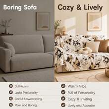 1pc French Bulldog Print Flannel Blanket, Sofa Bed Decorative Throw, Home Decor - Multicolor - View 5