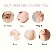 30/12/6pcs Set, Eyebrow Trimmer/Razor, Body Hair Removal Trimmer And Facial Set, With Precision Guard Long Handle Blade, Women's Beauty Tool, Suitable For Daily Use Or Travel, Makeup Tool - Multicolor - View 7